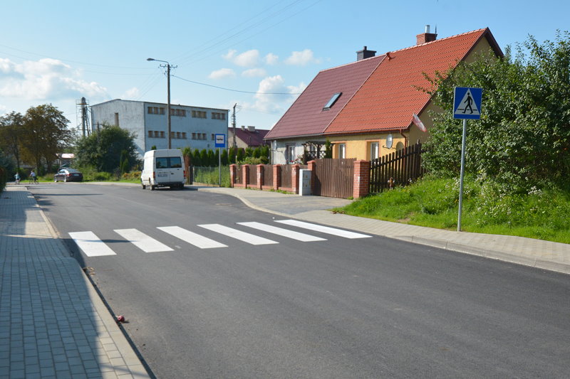 Przejście dla pieszych na drodze powiatowej nr 1901N Giże – Dudki – Gąski w Kukówku