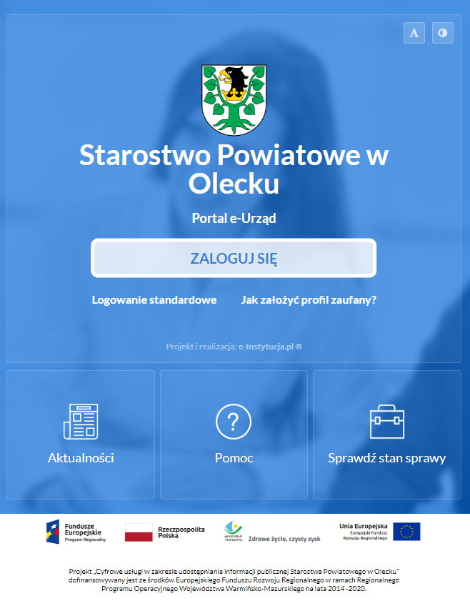Portal powiatu do załatwiania spraw online.