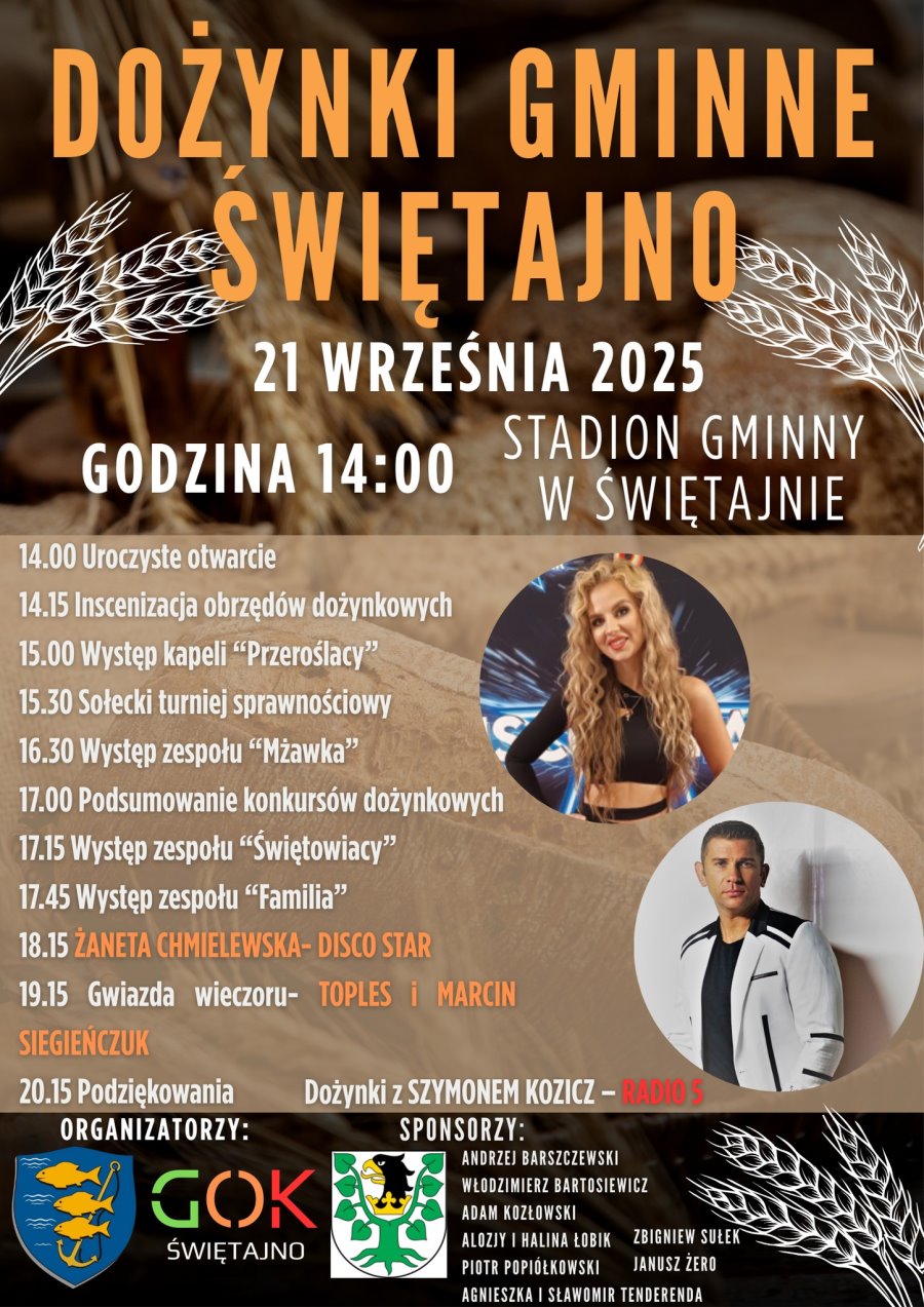 Plakat dożynkowy
